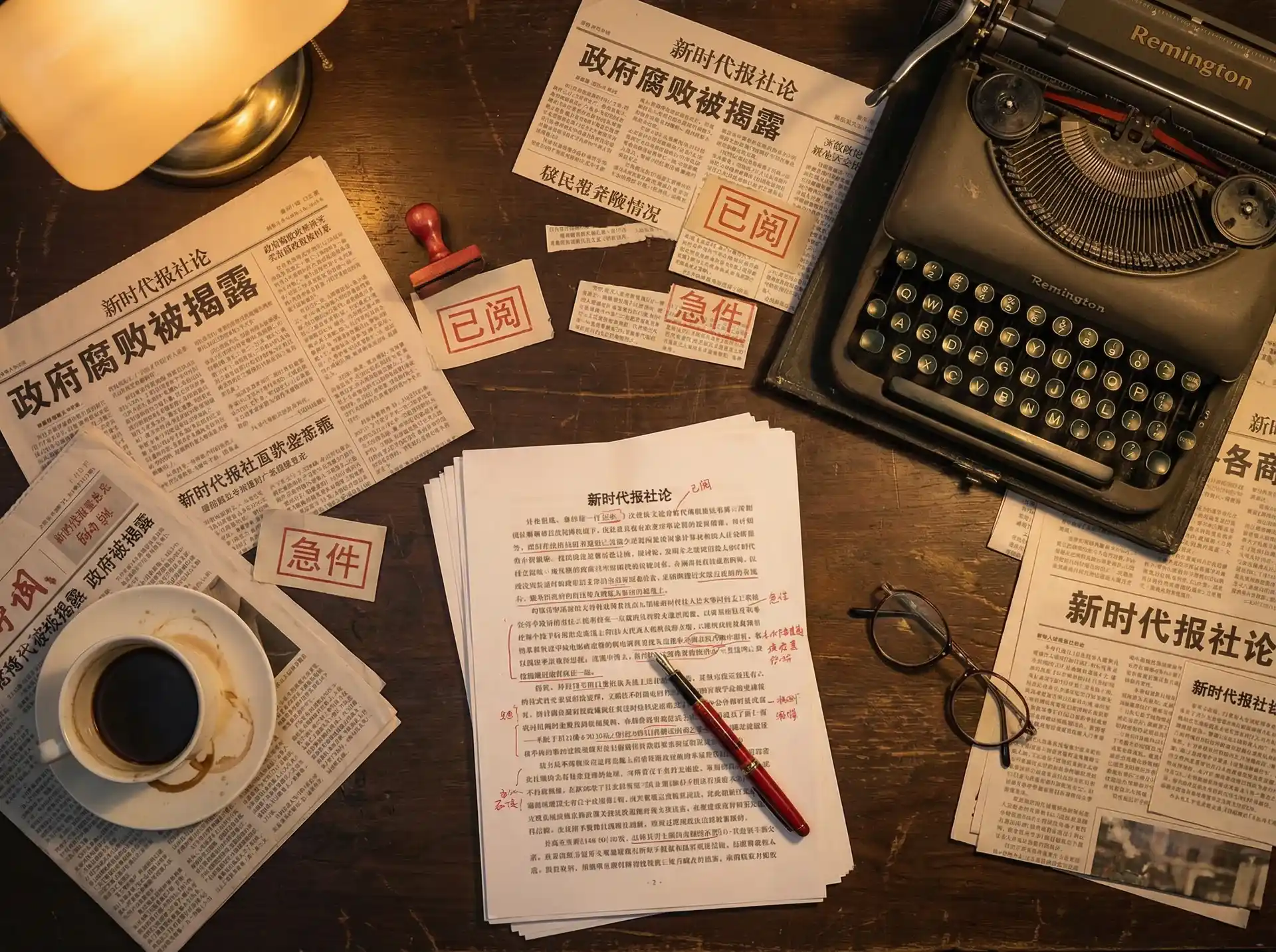 乐玩LW官网 - 报社编辑部工作场景